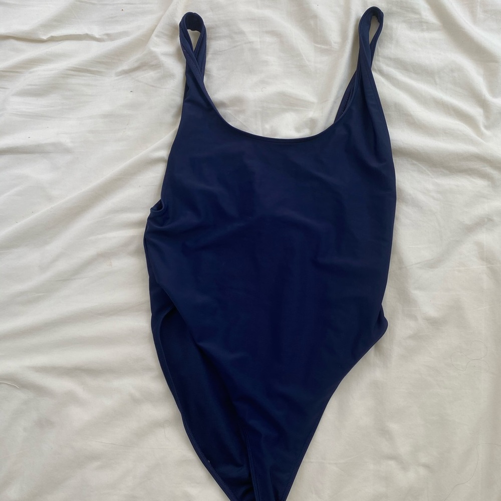 Navy one piece swimsuit